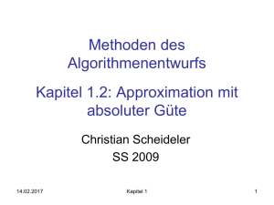 Grundlagen der Algorithmen und Datenstrukturen Kapitel 3.3-3.5