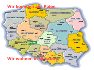 Wir kommen aus Polen Wir wohnen in Wrocław