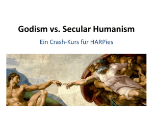 Godism vs. Secular Humanism