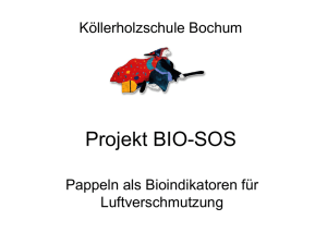 Projekt BioSOS - Köllerholzschule