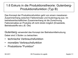 Produktionstheorie (Gutenberg)