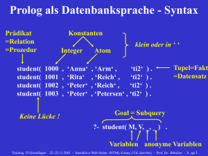 Prolog Syntax, Semantik und 4-Port