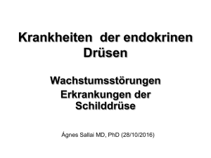 Drei Grade in der Diagnostik der pädiatrischen Endokrinologie 1.