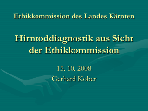 Vortragsunterlagen - Ethikkommission des Landes Kärnten