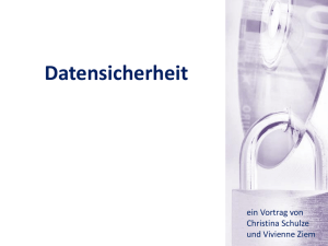 Datensicherheit - Wolfgang Wiechmann