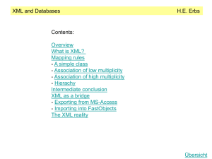 XML and Databases