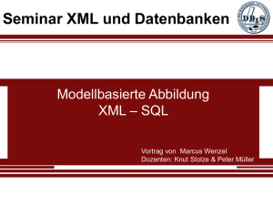 Modellabhängige Abbildung XML