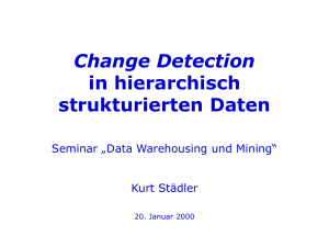 Change Detection in hierarchisch strukturierten Daten