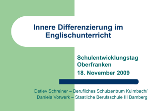 ist innere Differenzierung notwendig?