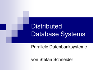 Parallele Datenbanksysteme