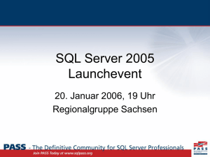 SQL Server 2005 Launchevent