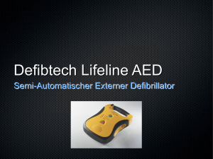 Defibtech Lifeline AED - Erste Hilfe Service