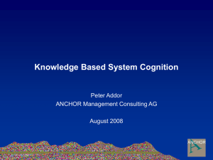Knowledge Based System Cognition