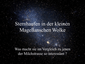 Offene Sternhaufen in der kl. Magellanschen Wolke