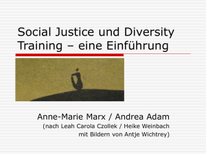 Social Justice und Diversity Training – eine - Frauenrat