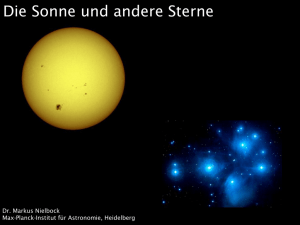 Die Sonne und andere Sterne - Max-Planck