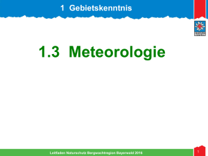 1 Gebietskenntnis - 1.3 Meteorologie