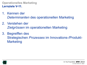 Operationelles Marketing Lernziele V-11.