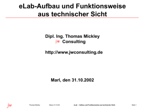 eLab – Aufbau und Funktionsweise aus technischer Sicht