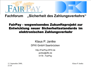 Fachforum „Sicherheit des Zahlungsverkehrs“ - FairPay