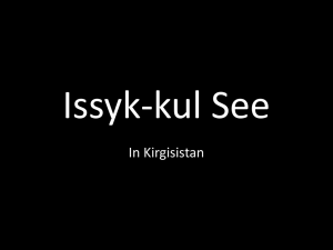 Issyk- kul See in Kirgisistan