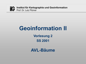 AVL-Baum - Institut für Geodäsie und Geoinformation der Universität