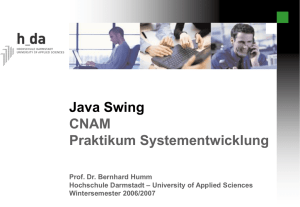 GUI-Dynamik - Fachbereich Informatik Hochschule Darmstadt