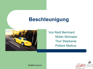 Die Beschleunigung