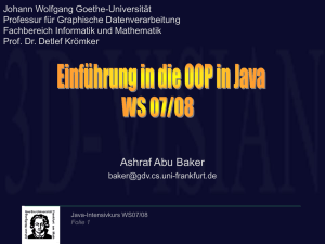 int - Graphische Datenverarbeitung - Goethe