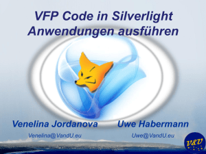 VFP Code in Silverlight Anwendungen ausführen - dFPUG