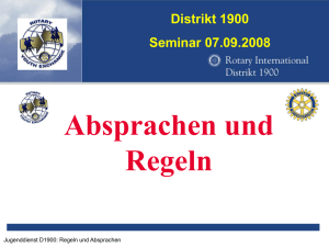 Distrikt 1900 Seminar 07.09.2008