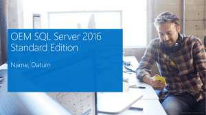 SQL Server 2016