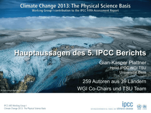 Gian-Kaspar Plattner Key Note Klimaveränderung