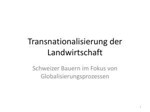 Transnationalisierung der Landwirtschaft