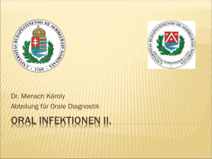 Oral Infektionen II.
