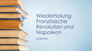 Wiederholung Französische Revolution und Napoleon Untertitel