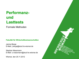 Performanz- und Lasttests