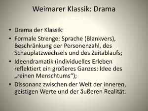 Weimarer Klassik: Drama