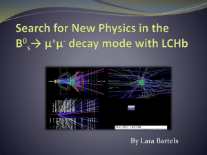Search for New Physics in the B0s* ** decay mode with LHCb