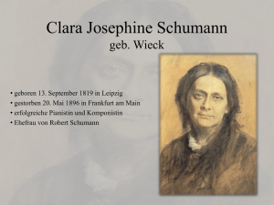 Clara Schumann (PPT-Präsentation von Antonia