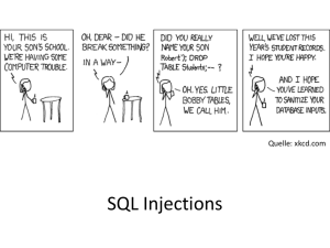 SQL Injections