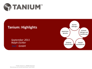 Tanium Introduction