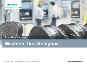 Machine Tool Analytics