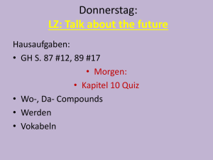 Donnerstag: LZ: Talk about the future