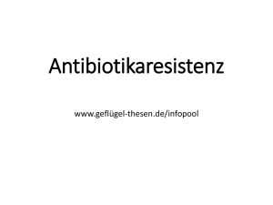 Antibiotikaresistenz  - Geflügel