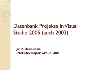 Datenbank Projekte - net Developer
