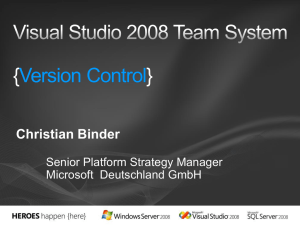 Die Visual Studio Team System Konferenz