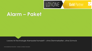 Loxone Alarm – Paket - Fischer Elektrotechnik GmbH