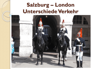 Salzburg * London Unterschiede Verkehr