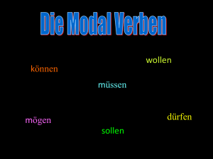 Modal verb work